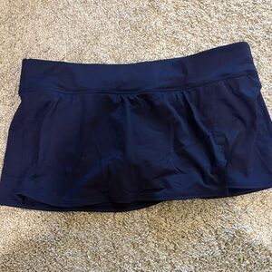 Lands' End Navy Swim Skort
